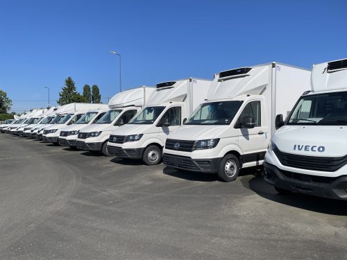 Véhicules utilitaires Iveco et Volkswagen sur le parc